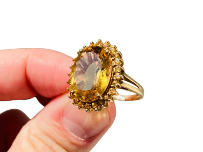 9ct Gold Citrine Ring