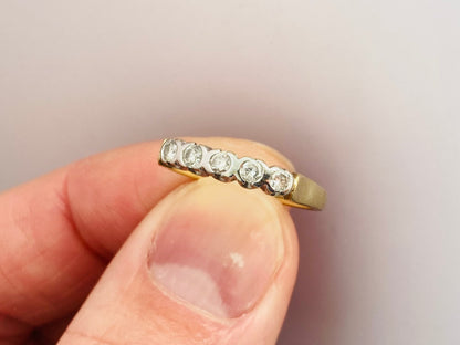 9ct Gold Diamond Band Ring