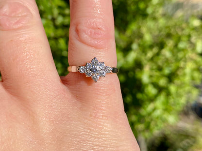 Vintage 9ct Gold 0.41ct Diamond Ring