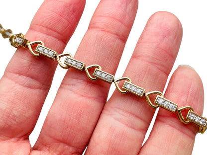 9ct Gold Diamond Bracelet