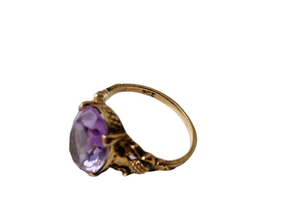 Vintage 9ct Gold Amethyst Ring