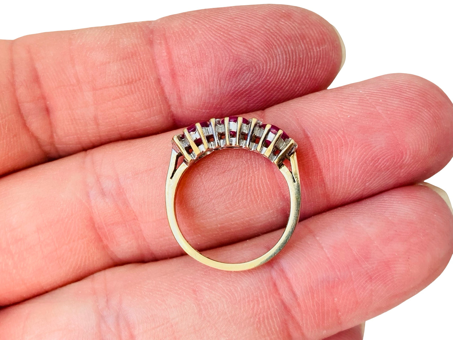 9ct Gold Ruby & Diamond Ring