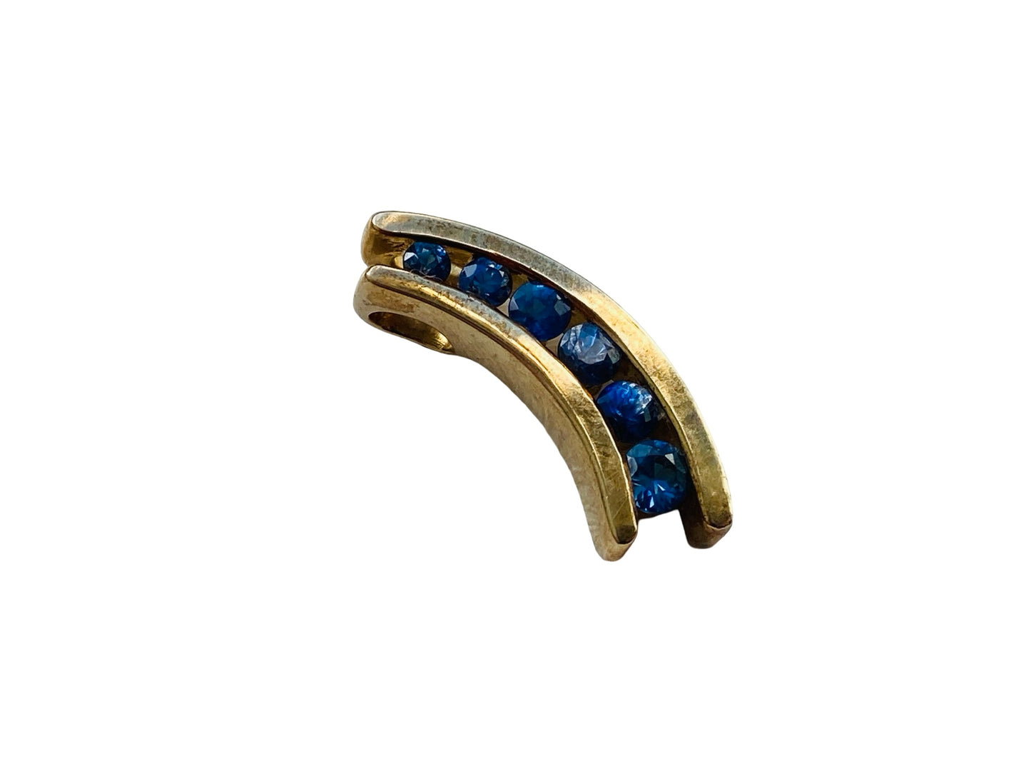 9ct Gold Sapphire Pendant