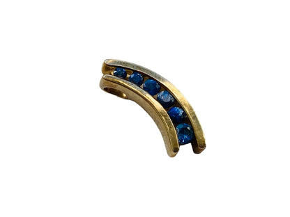 9ct Gold Sapphire Pendant