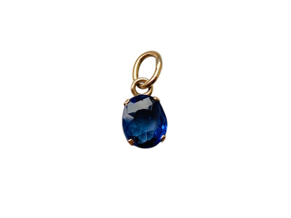 Vintage 9ct Gold Sapphire Pendant