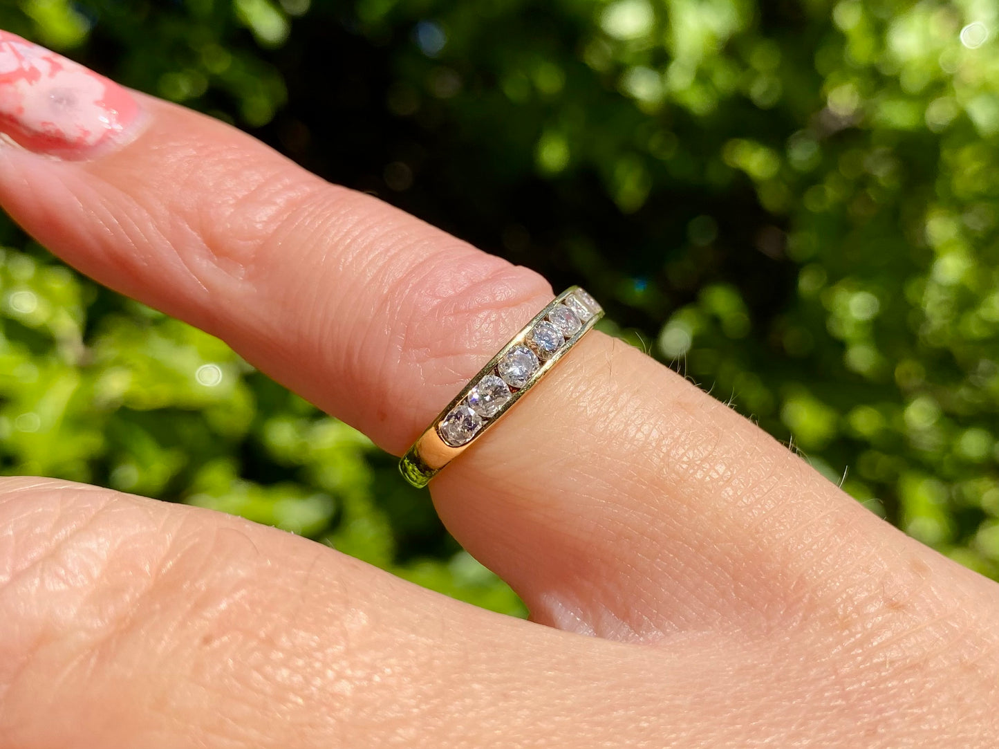 18ct Gold Seven-Stone Diamond Ring