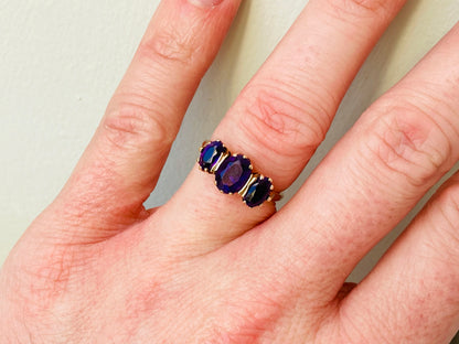 Vintage 9ct Gold Amethyst Ring