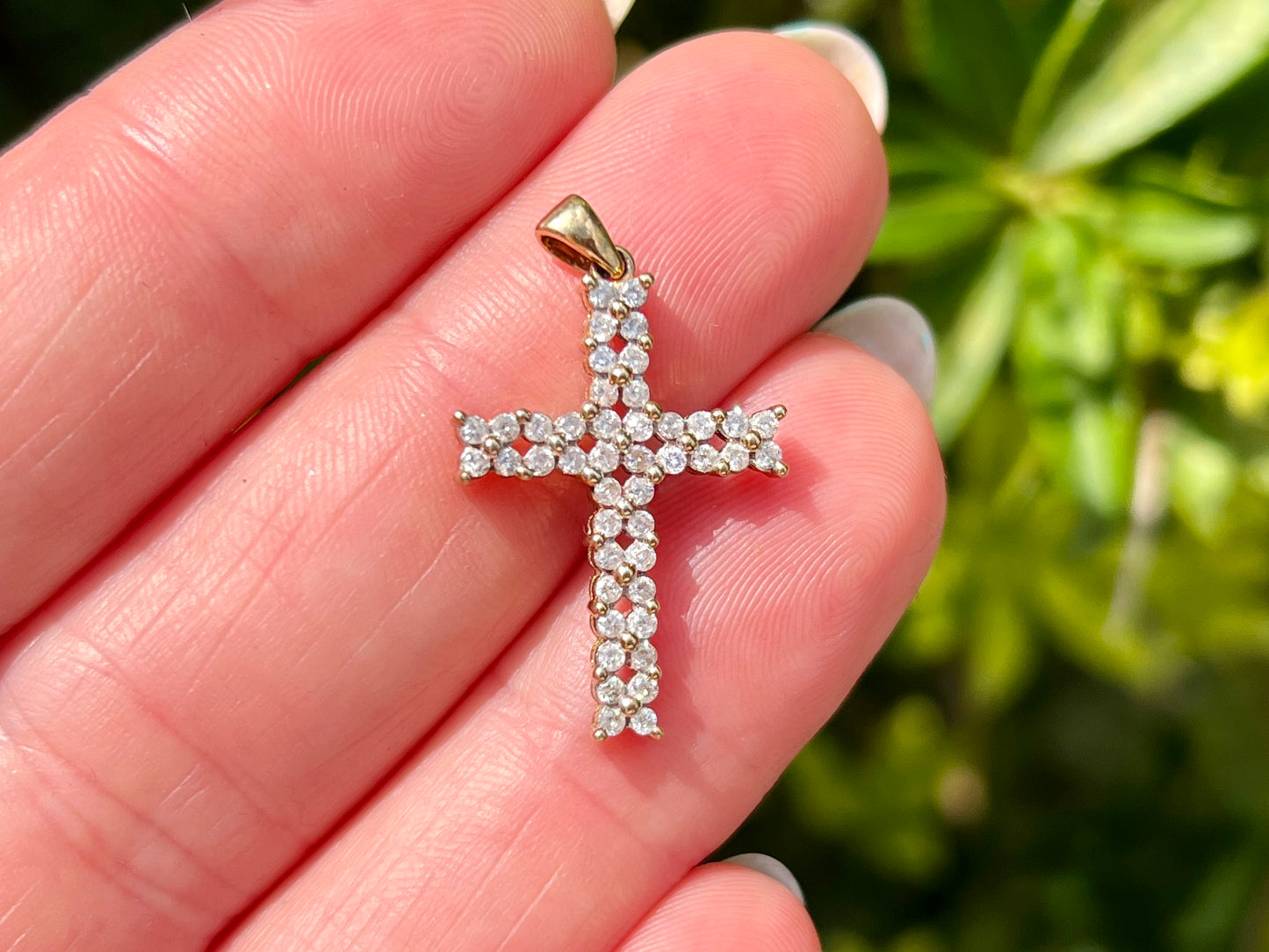 9ct Gold 0.50ct Diamond Cross Pendant