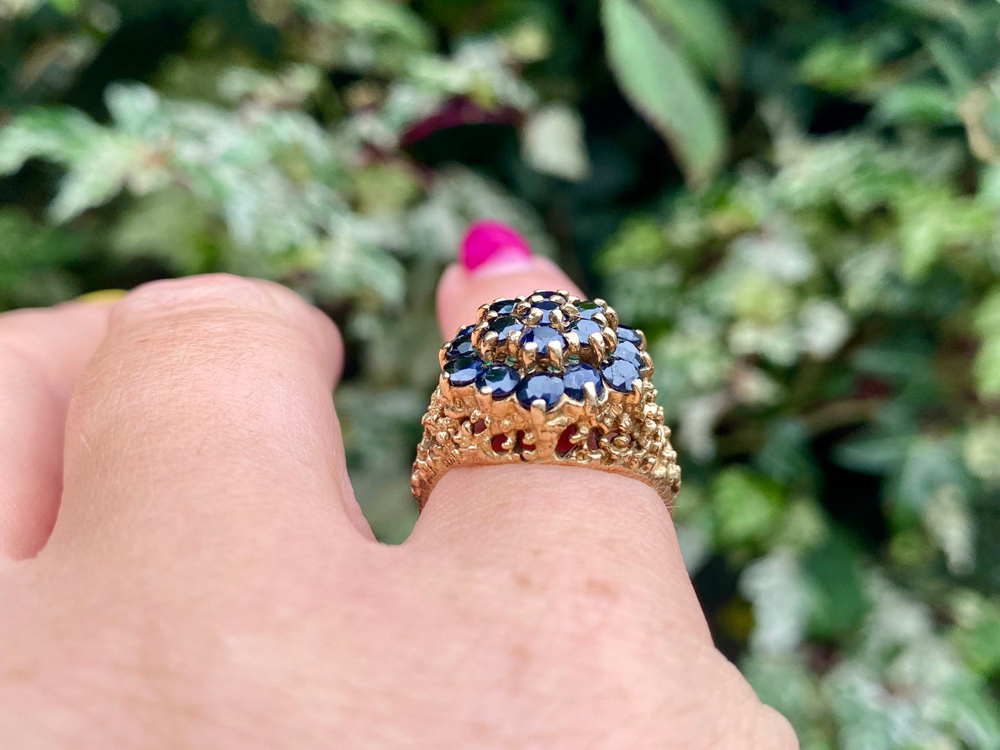 Vintage 9ct Gold Sapphire Ring