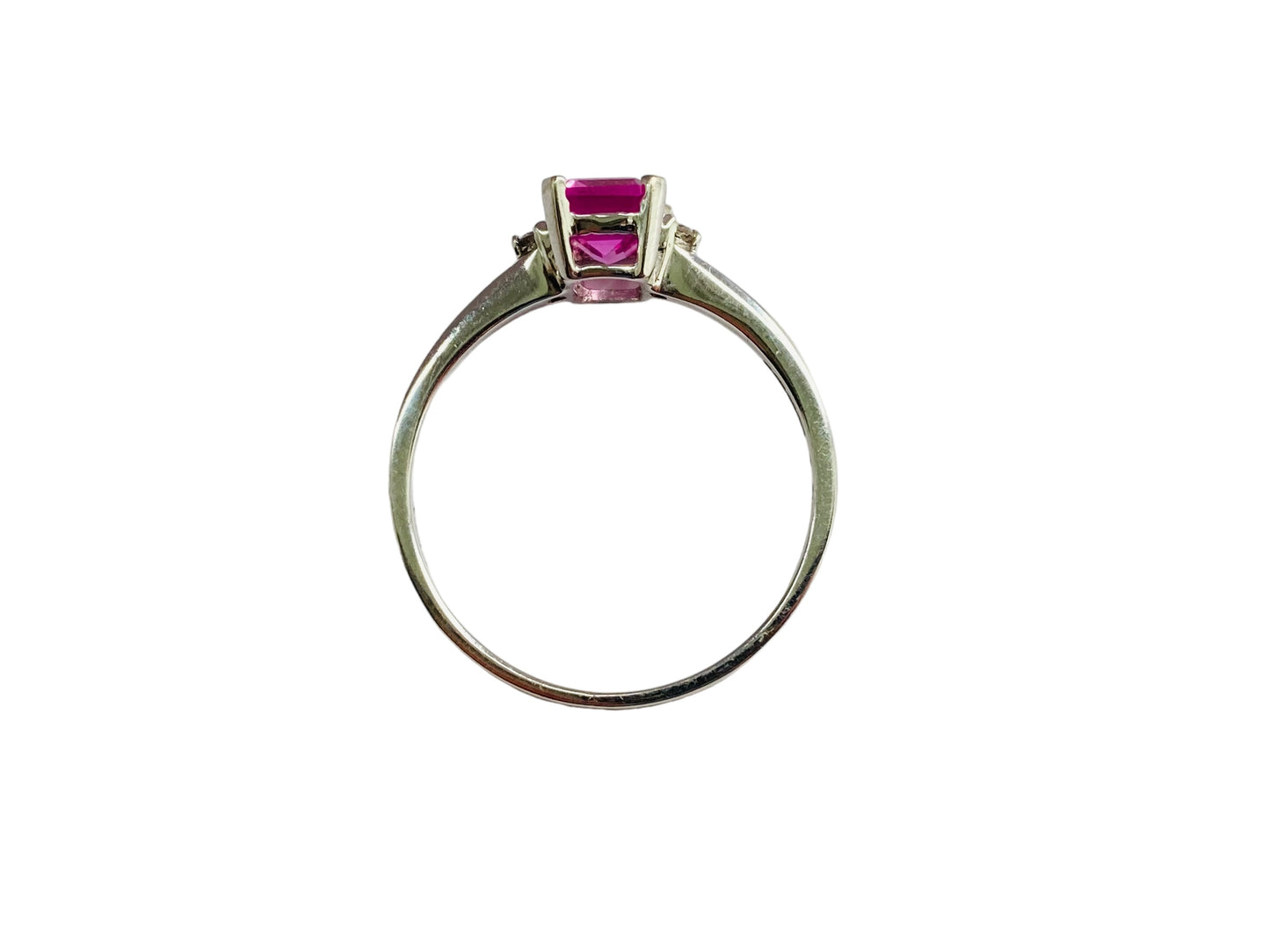 9ct Gold Pink Sapphire & Diamond Ring