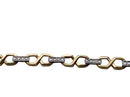 9ct Gold Diamond Bracelet