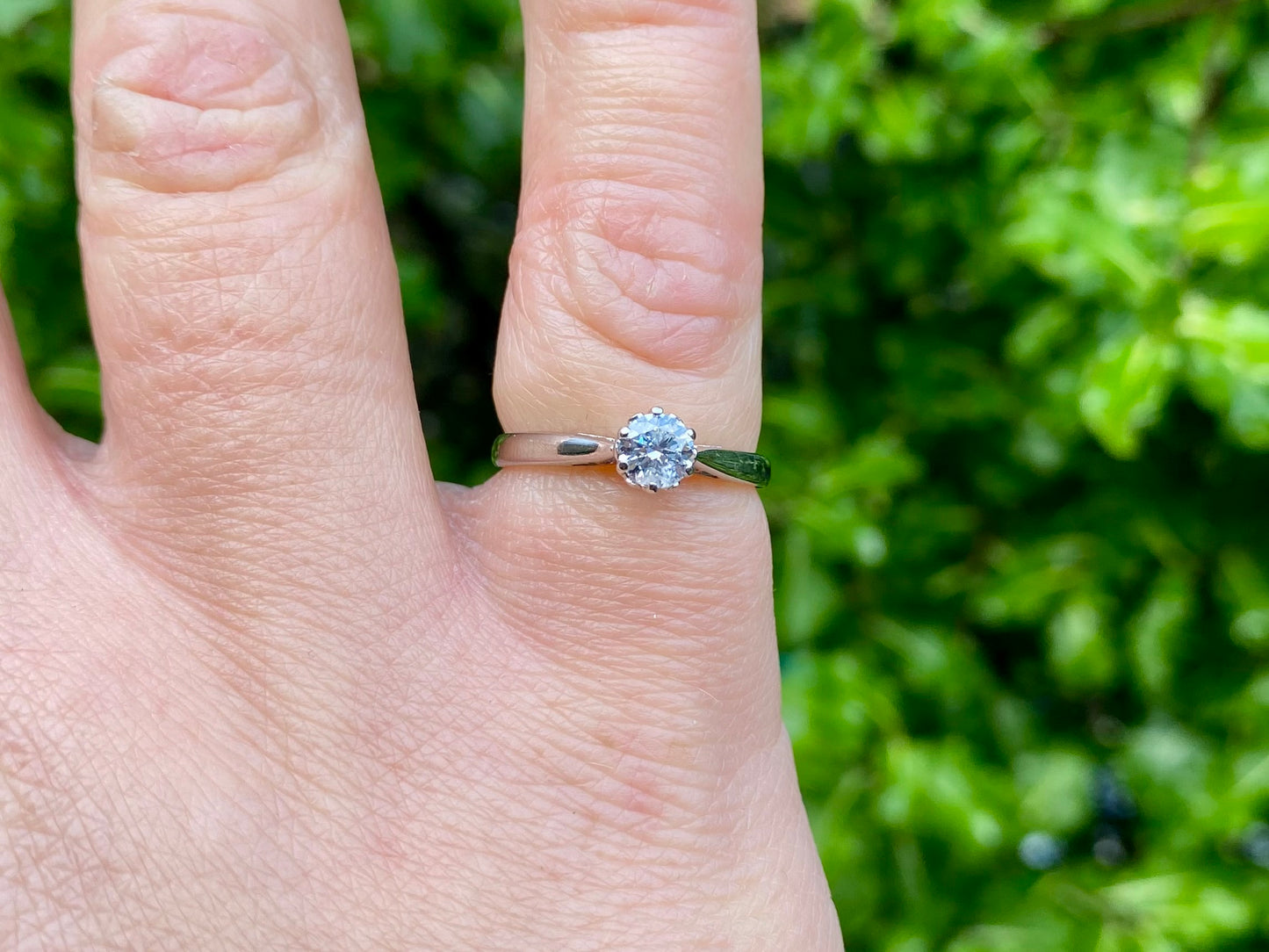 18ct Gold 0.33ct Diamond Solitaire Ring