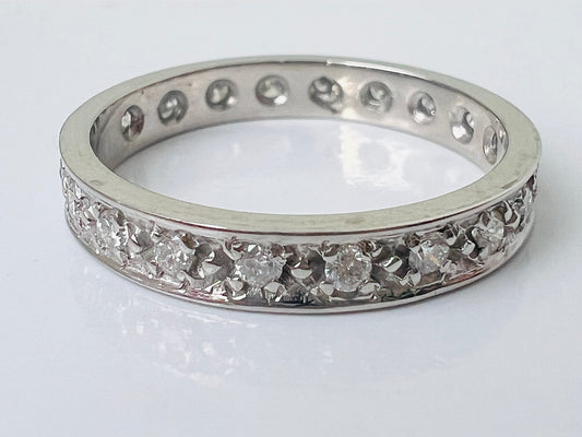 9ct Gold Full Diamond Band Ring