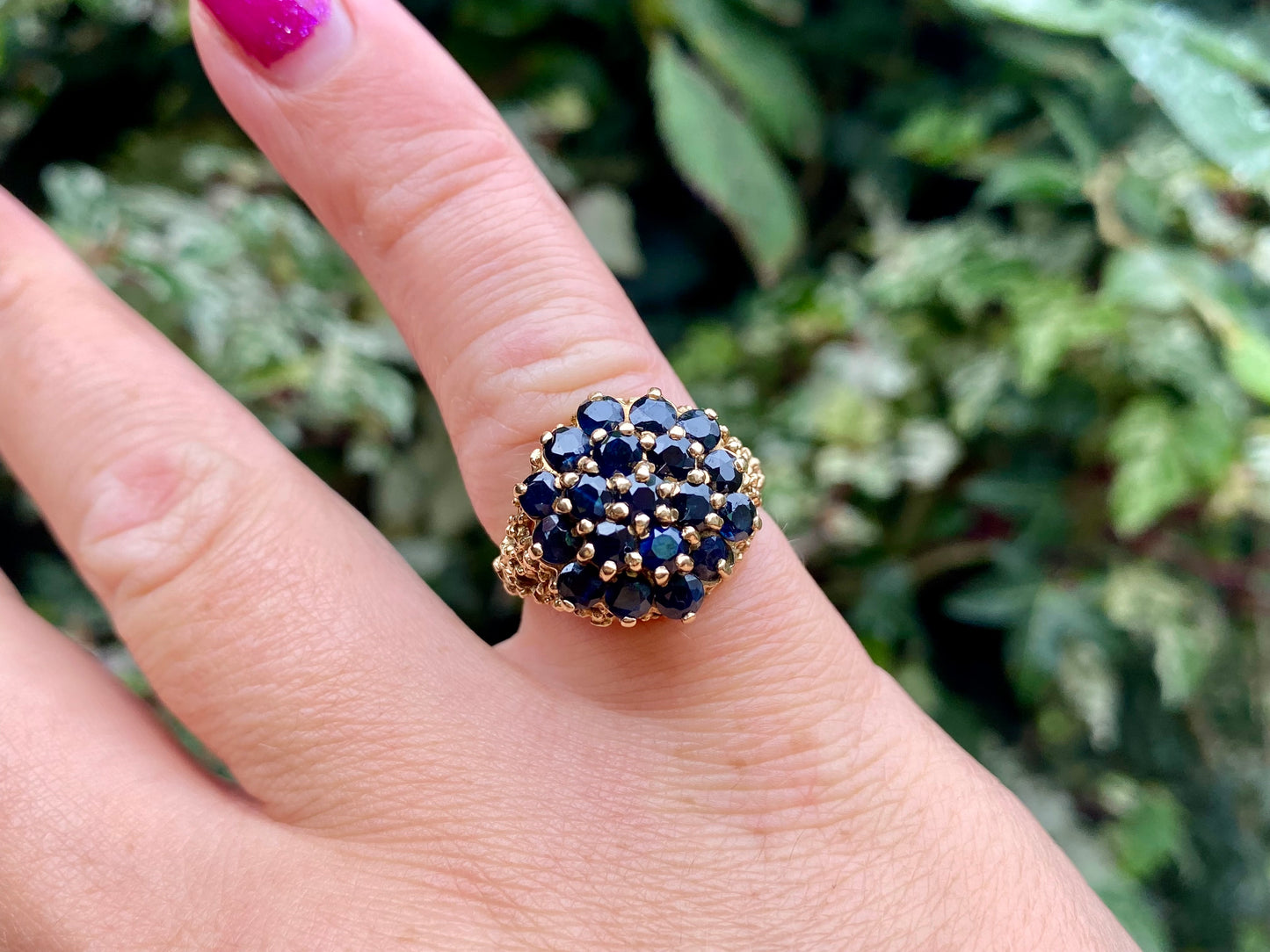 Vintage 9ct Gold Sapphire Ring