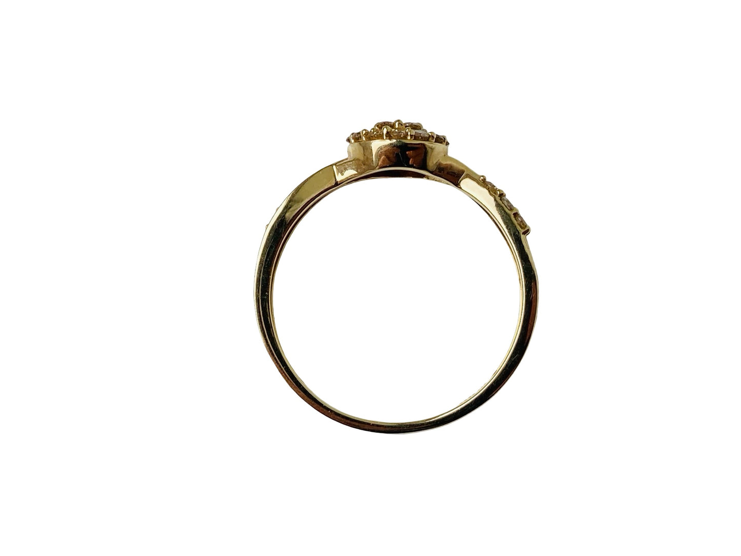 9ct Gold Champagne Diamond Ring