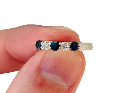 18ct Gold Sapphire & Diamond Ring