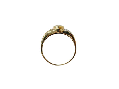 9ct Gold Rhodolite Garnet & Diamond Ring