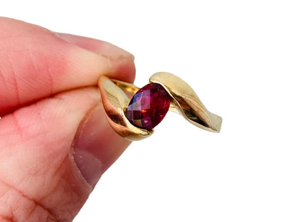9ct Gold Rhodolite Garnet Ring