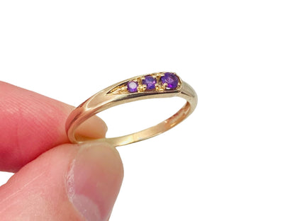 9ct Gold Amethyst Ring