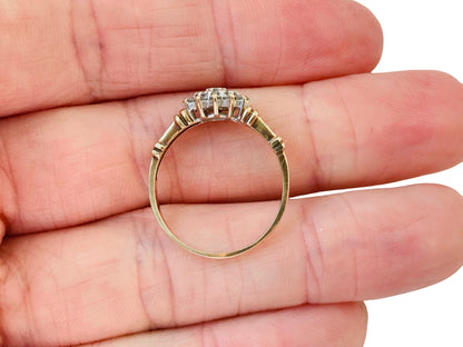 9ct Gold Diamond Cluster Ring