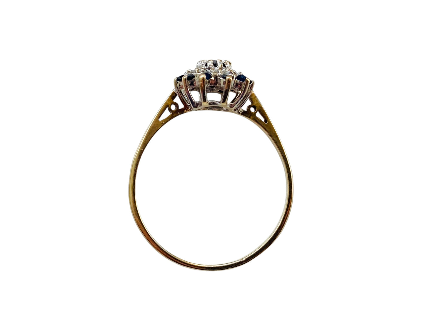 9ct Gold Sapphire & Diamond Ring
