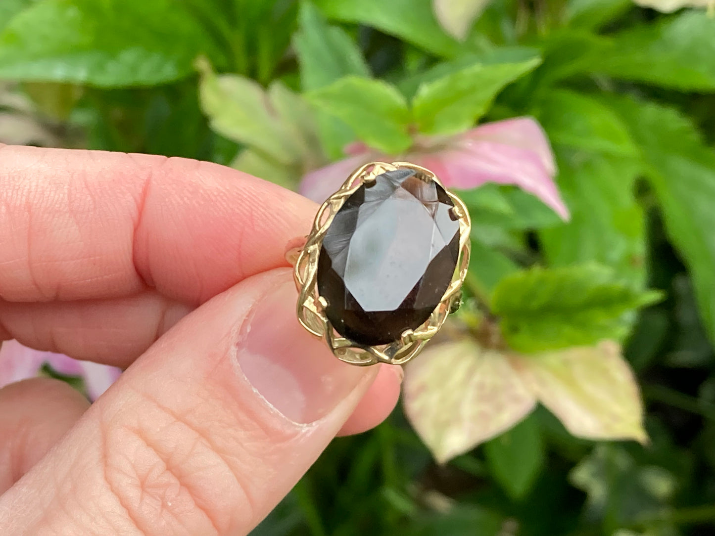 9ct Gold Smoky Quartz Ring