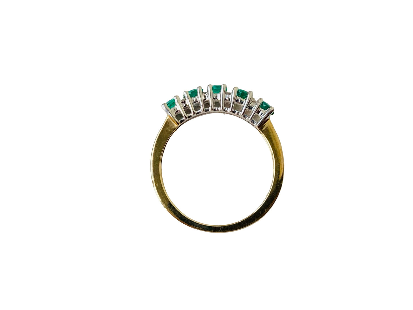 9ct Gold Emerald & Diamond Ring
