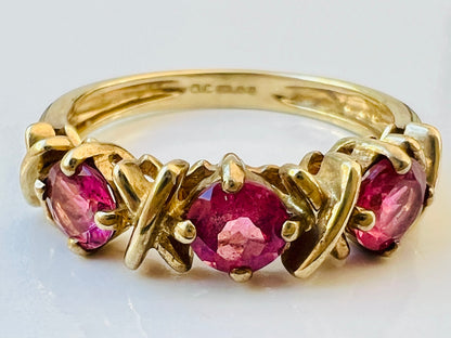 9ct Gold Pink Tourmaline Ring