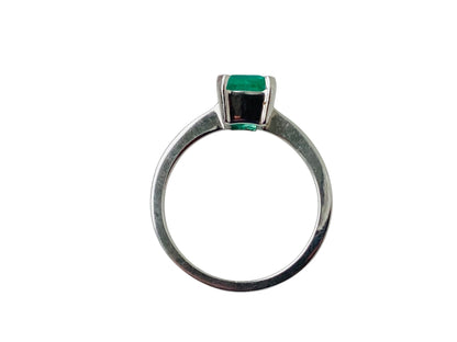 Platinum Emerald Ring