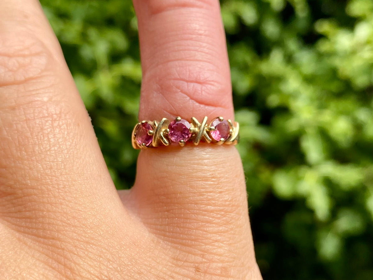 9ct Gold Pink Tourmaline Ring