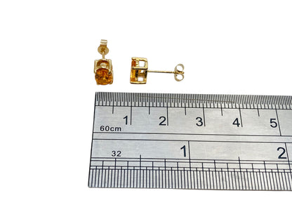 9ct Gold Citrine Earrings
