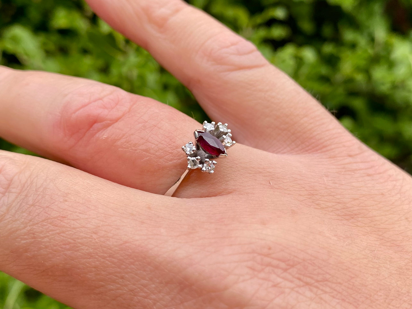 14ct Gold Ruby & Diamond Ring