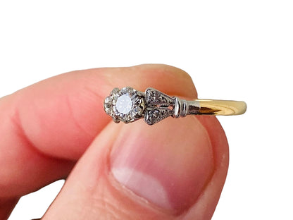 Antique 18ct Gold Diamond Ring