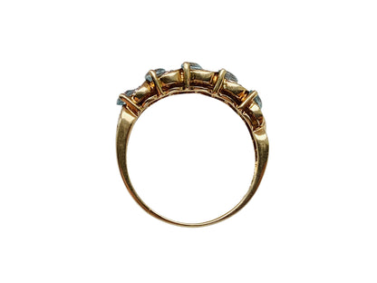 9ct Gold Topaz & Diamond Ring