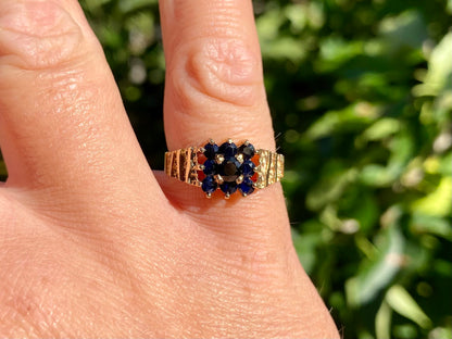 Vintage 9ct Gold Sapphire Ring