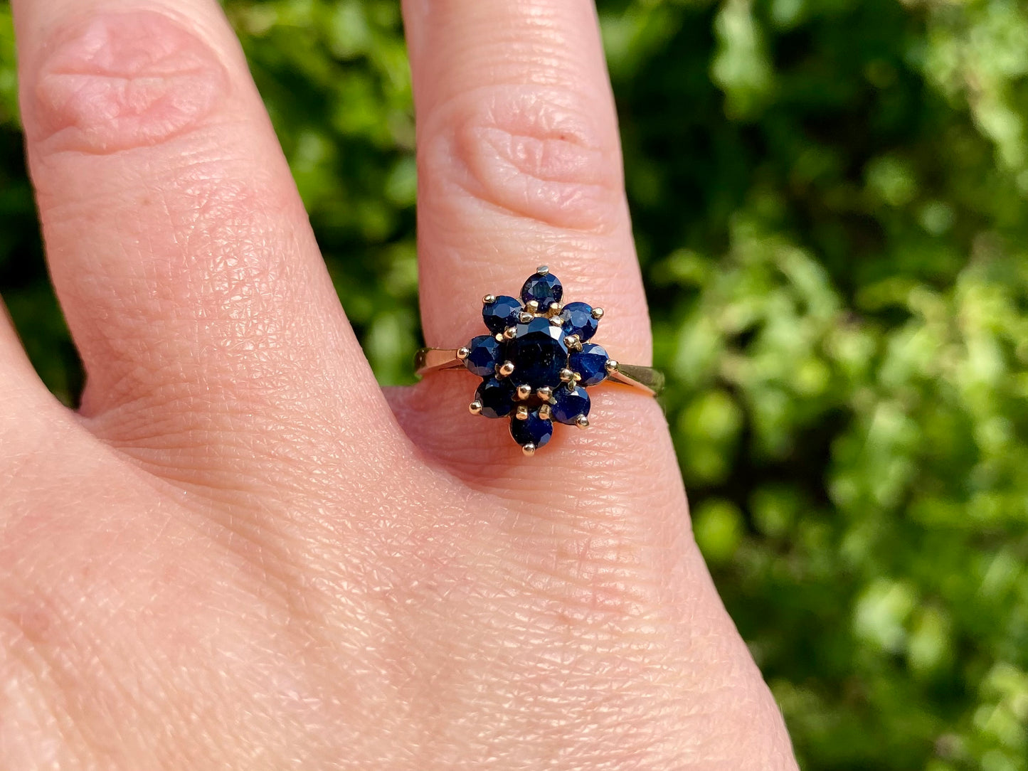 Vintage 9ct Gold Sapphire Ring
