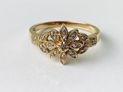 9ct Gold Diamond Ring