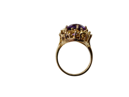 Vintage 9ct Gold Amethyst Ring
