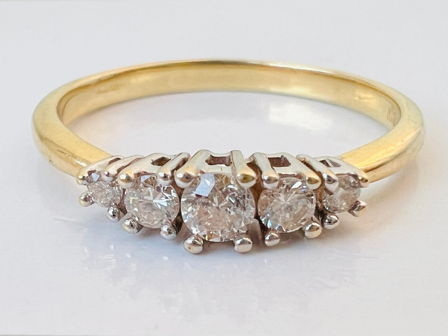 18ct Gold Five-Stone Diamond Ring