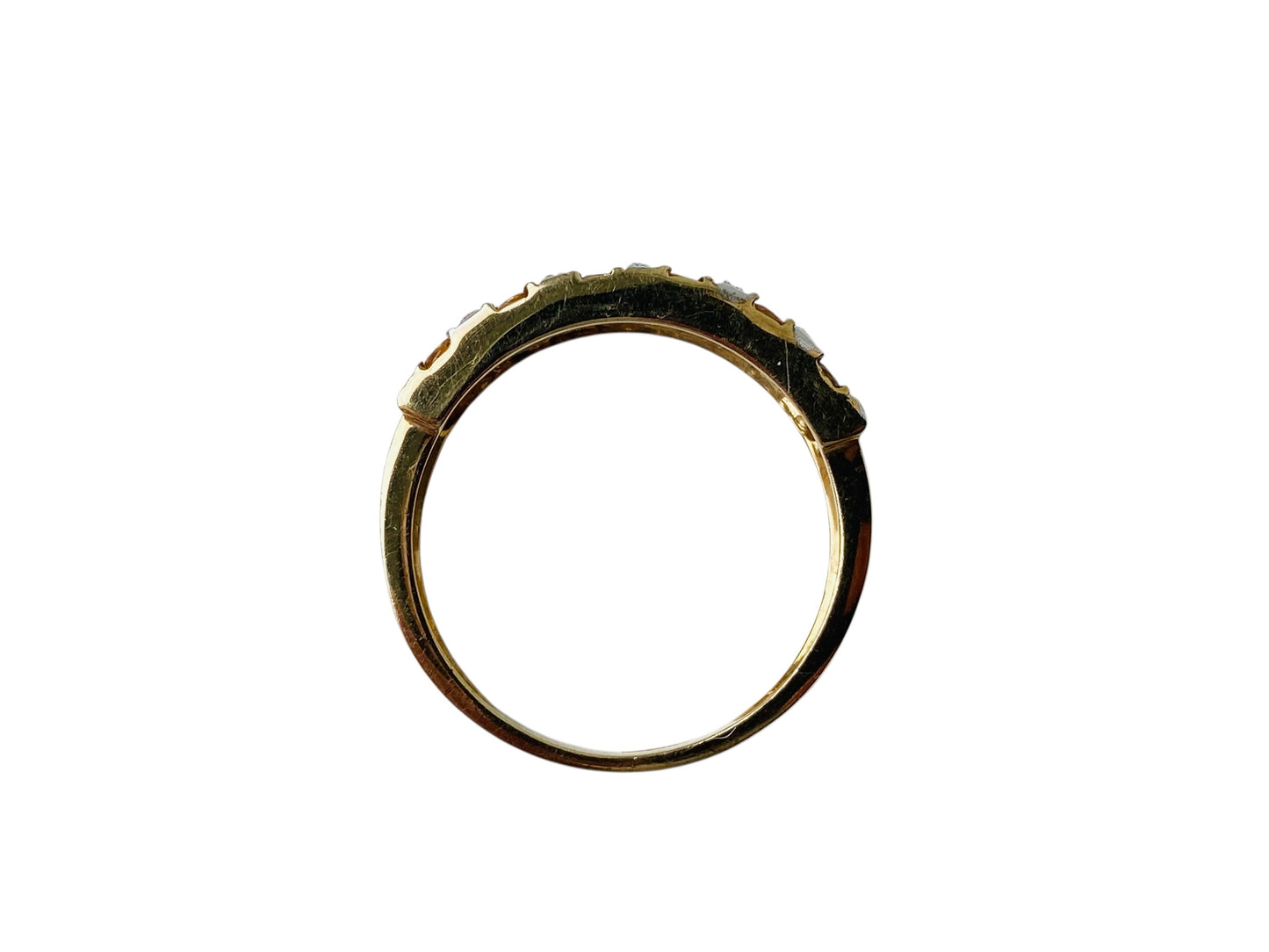 9ct Gold Citrine & Diamond Ring