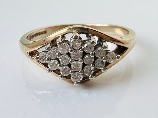 9ct Gold Diamond Ring