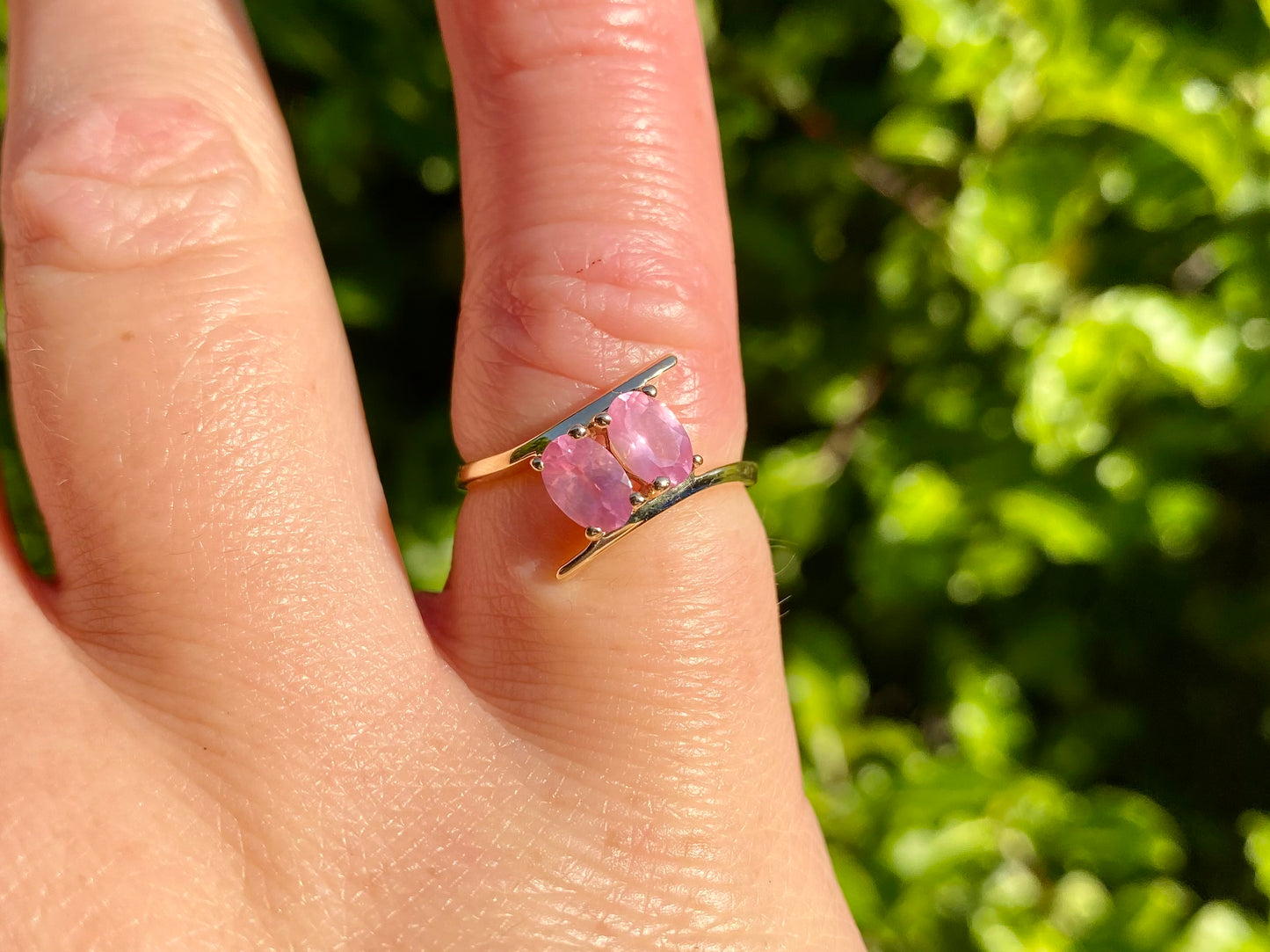 9ct Gold Pink Sapphire Ring