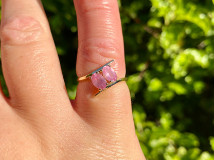 9ct Gold Pink Sapphire Ring