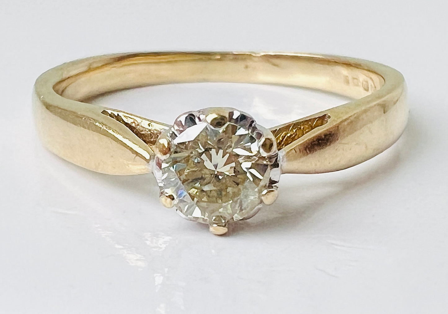 9ct Gold Diamond 0.25ct Solitaire Ring
