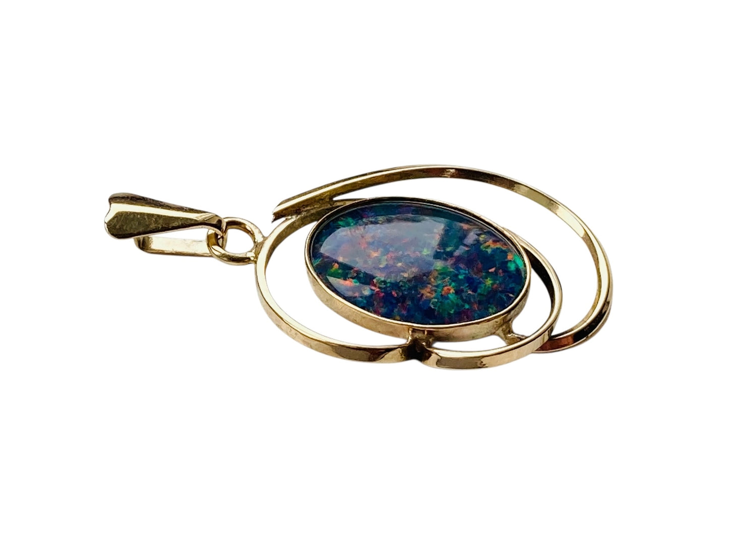 Vintage 9ct Gold Opal Pendant
