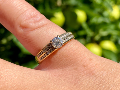 18ct Gold 0.74ct Diamond Ring