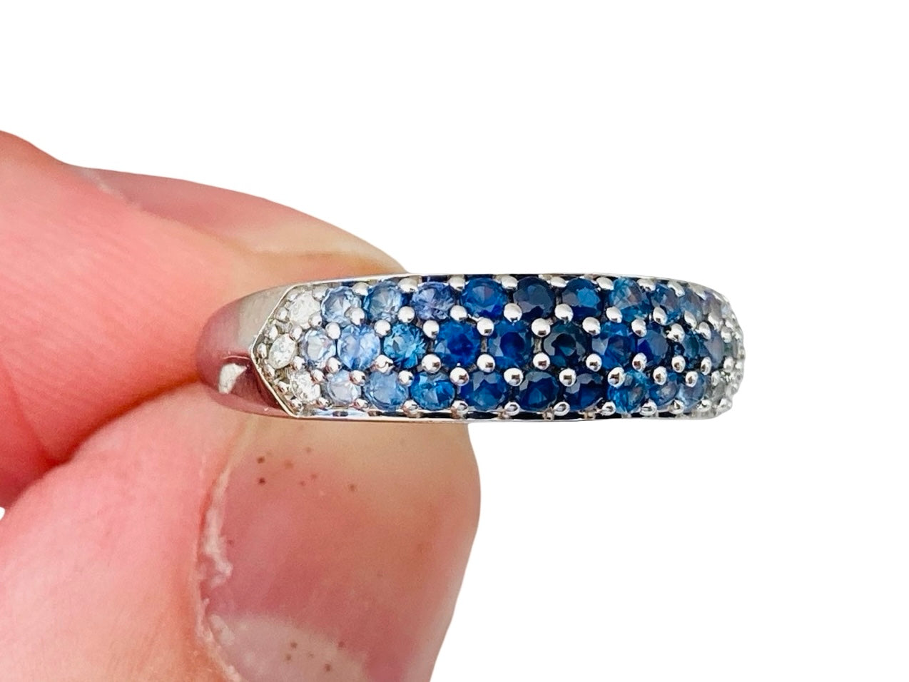 9ct Gold Sapphire & Diamond Ring