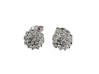 9ct Gold Diamond 1.00ct Earrings