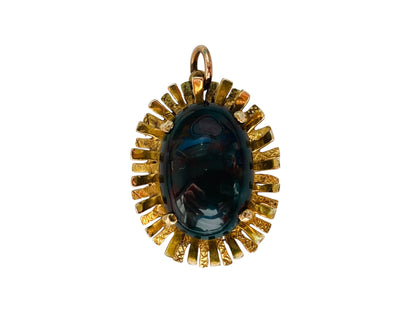 Vintage 9ct Gold Bloodstone  Pendant