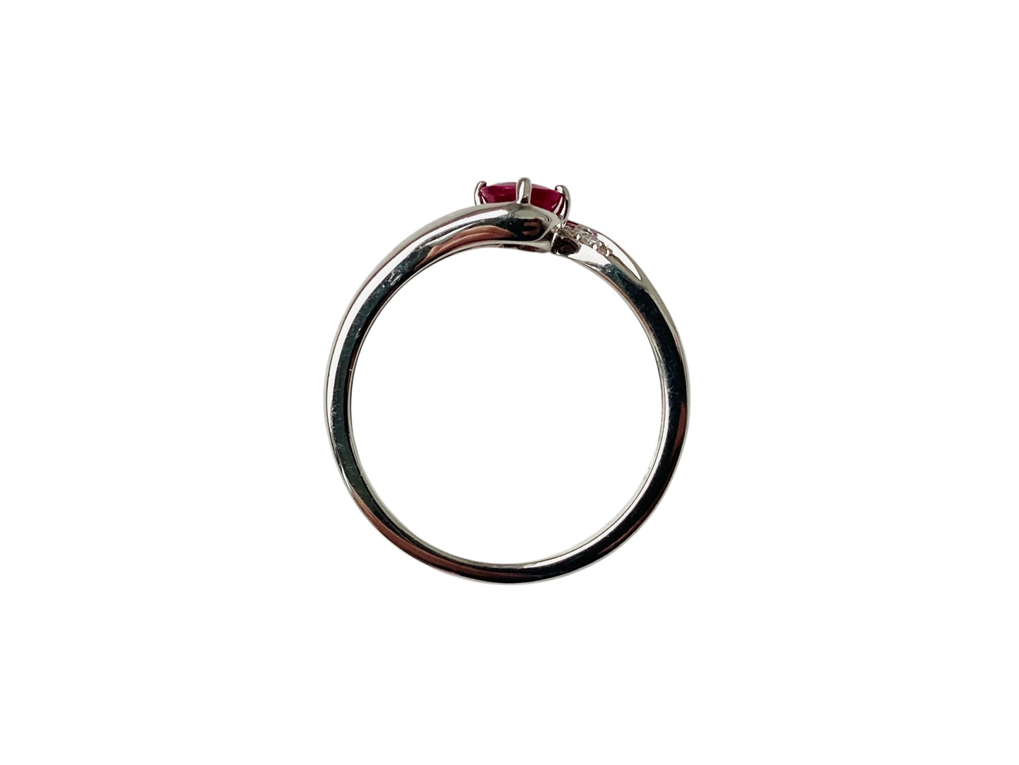 9ct Gold Ruby & Diamond Stacking Ring